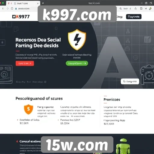 Recursos de segurança no site k997.com